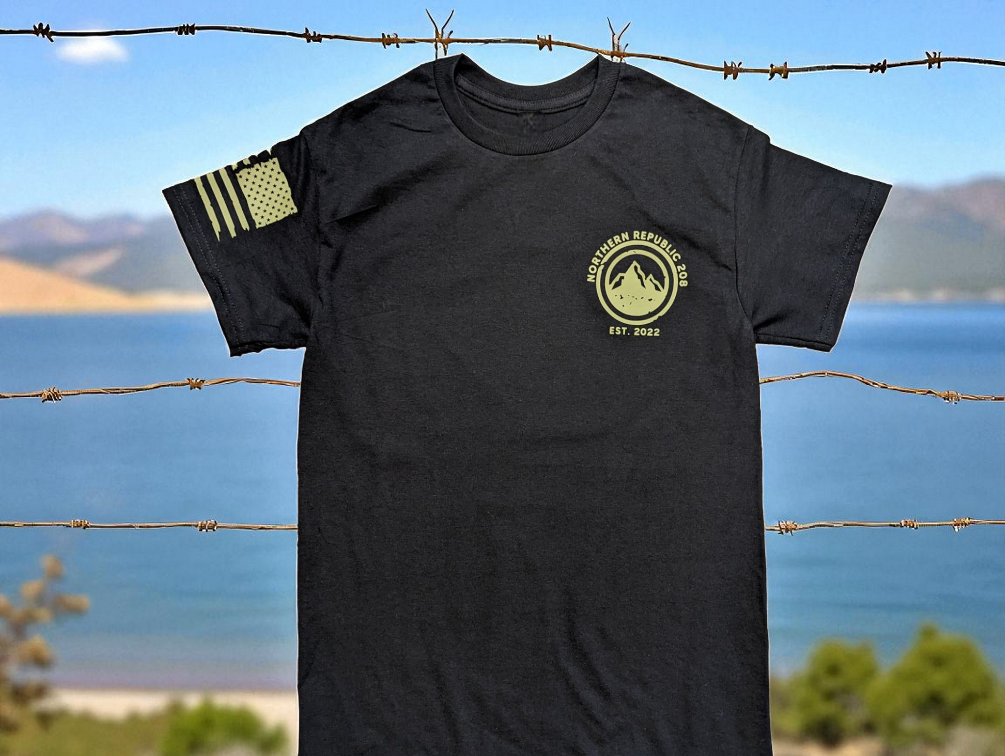 Northern Republic black logo tee - Image 2